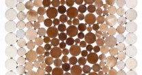 Style ST 01 Beige Cream 02 Genuine Patchwork Leather Carpet - Rectangle