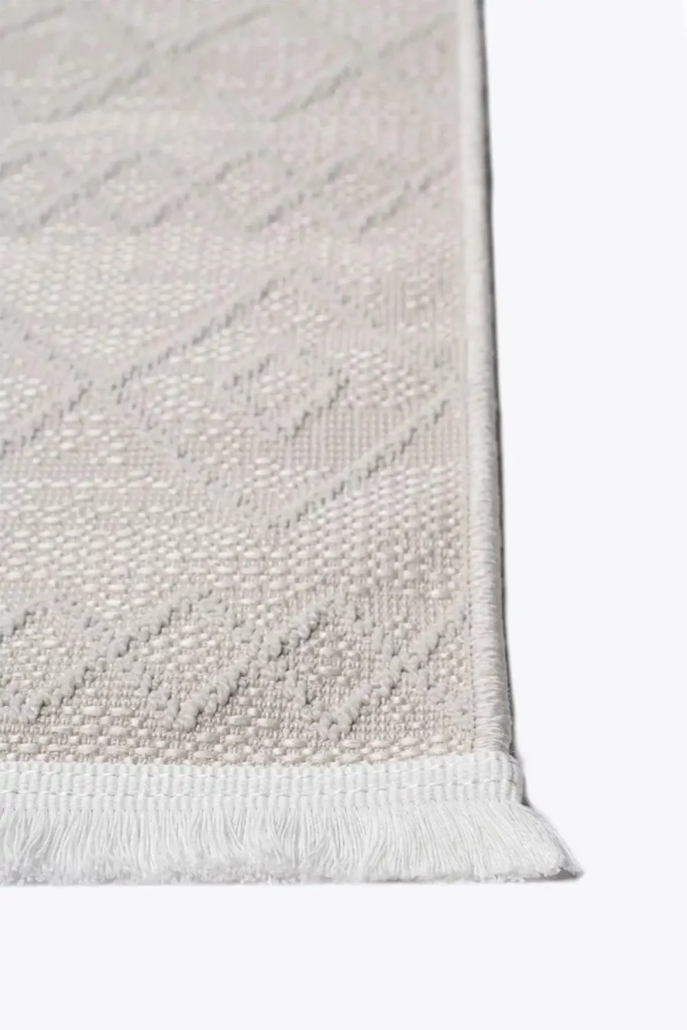 Simba SM01 White Modern Sisal Carpet - Image 4
