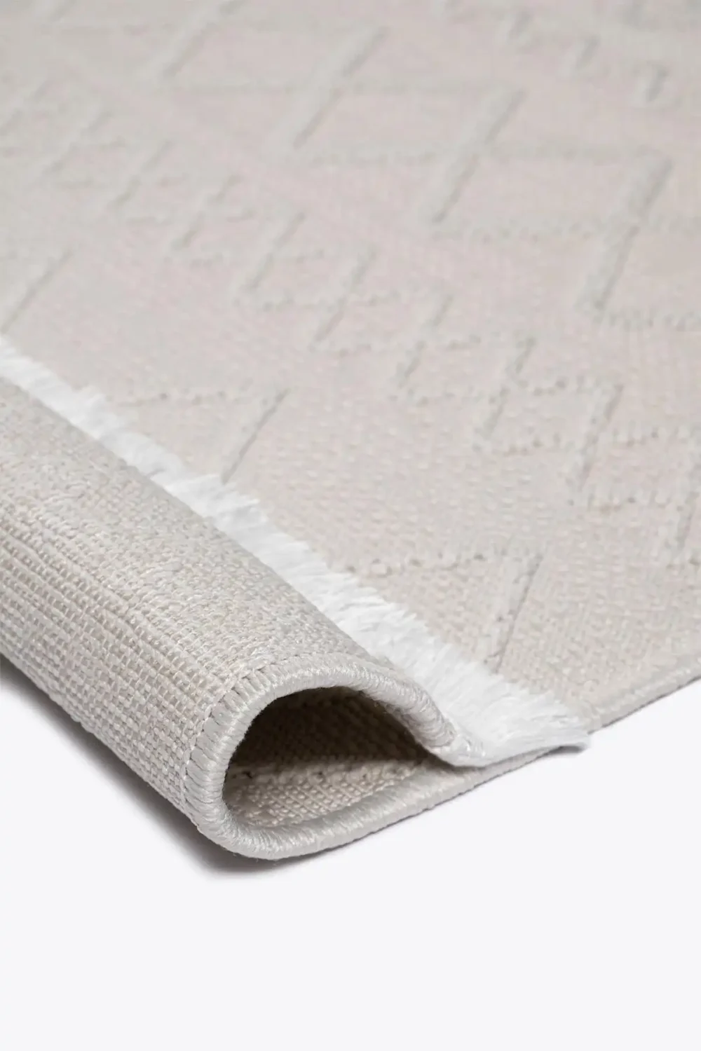 Simba SM01 White Modern Sisal Carpet - Image 5